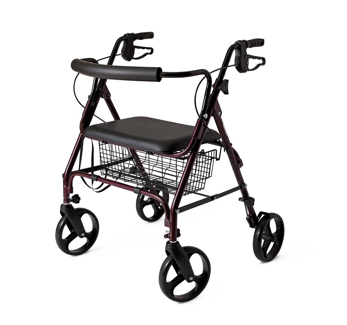 heavy-duty-aluminum-bariatric-rollator-with-8-wheels-burgundy-1-ea-mds86800xw_1