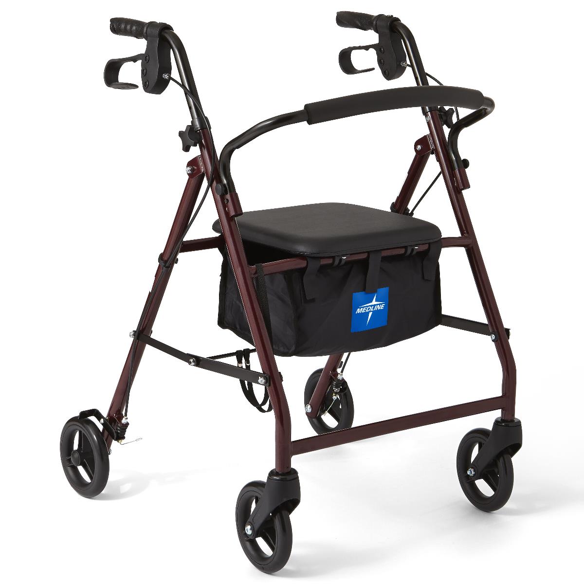 basic-steel-rollator-with-6-wheels-burgundy-1-ea-mds86850es_1