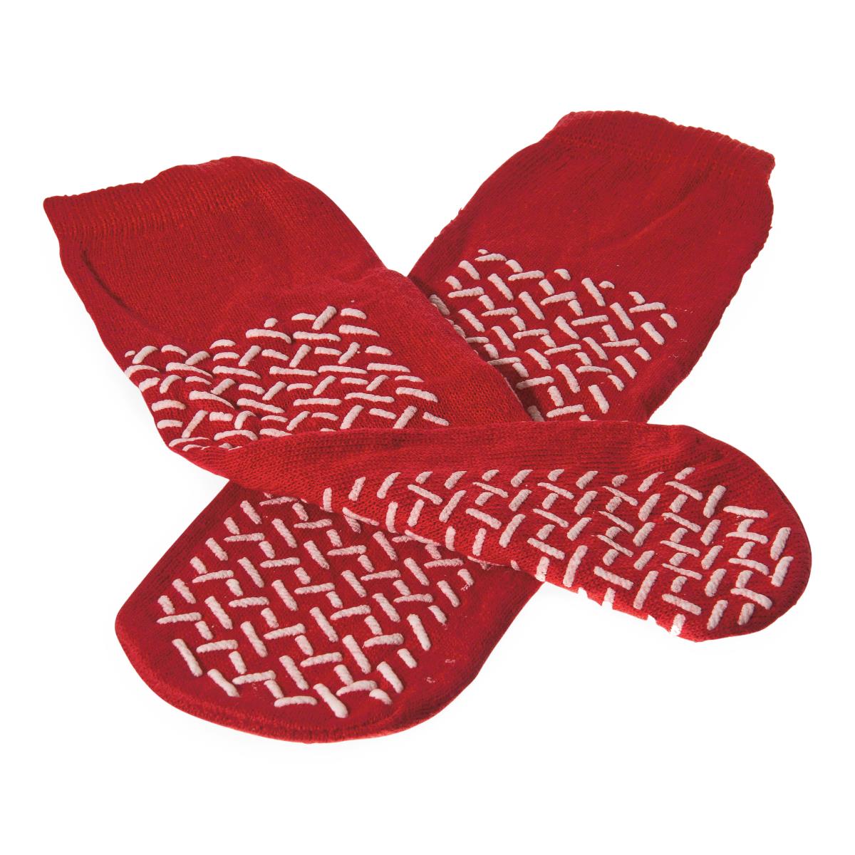 double-tread-fall-prevention-patient-slippers-red-one-size-fits-most-1-pr-mdt211218rh_1