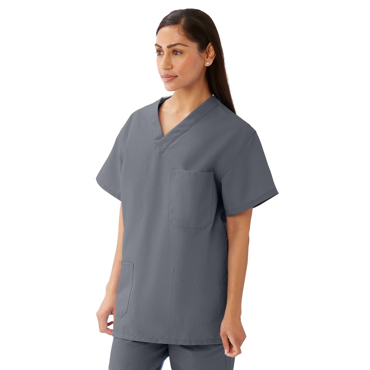 angelstat-unisex-reversible-v-neck-scrub-top-with-4-pockets-charcoal-size-l-color-code-1-ea-630nccl-cm_1