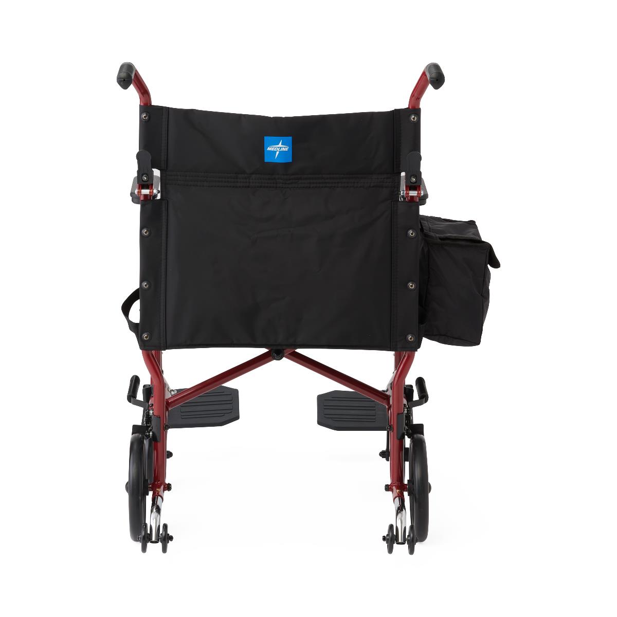 basic-steel-transport-chair-with-permanent-desk-length-arms-and-swing-away-footrests-300-lb-capacity-19-wide-red-includes-anti-tippers-1-cs-mds808200wat_1