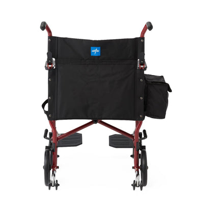 basic-steel-transport-chair-with-permanent-desk-length-arms-and-swing-away-footrests-300-lb-capacity-19-wide-red-includes-anti-tippers-1-cs-mds808200wat_1