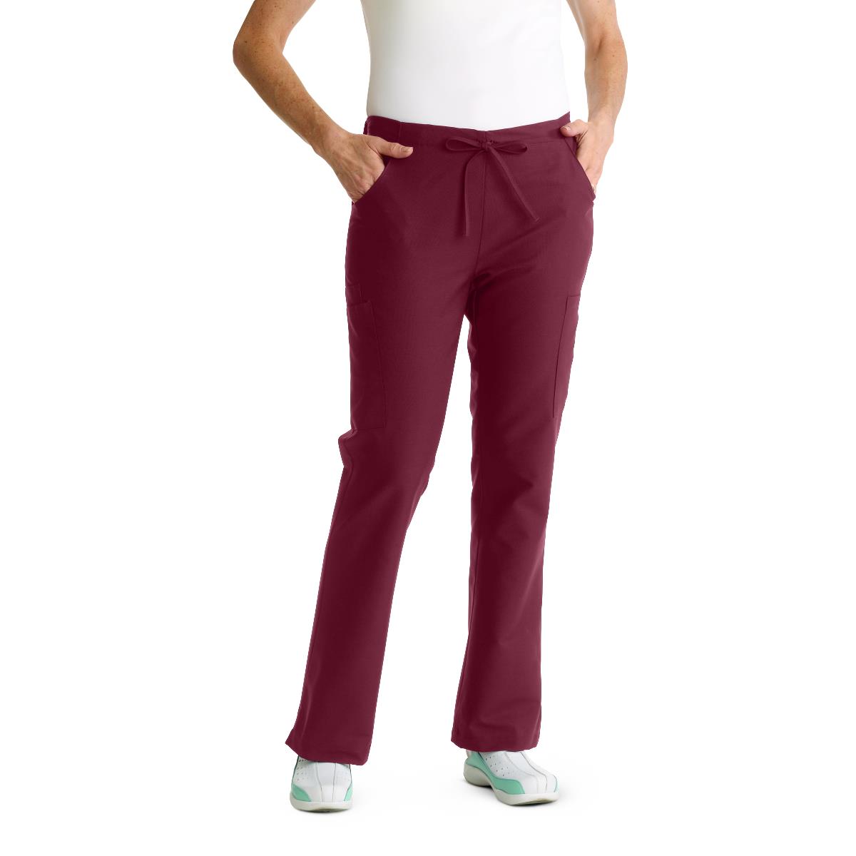 comfortease-womens-modern-fit-cargo-scrub-pants-with-4-pockets-wine-petite-inseam-size-l-1-ea-8865jwnlp_1