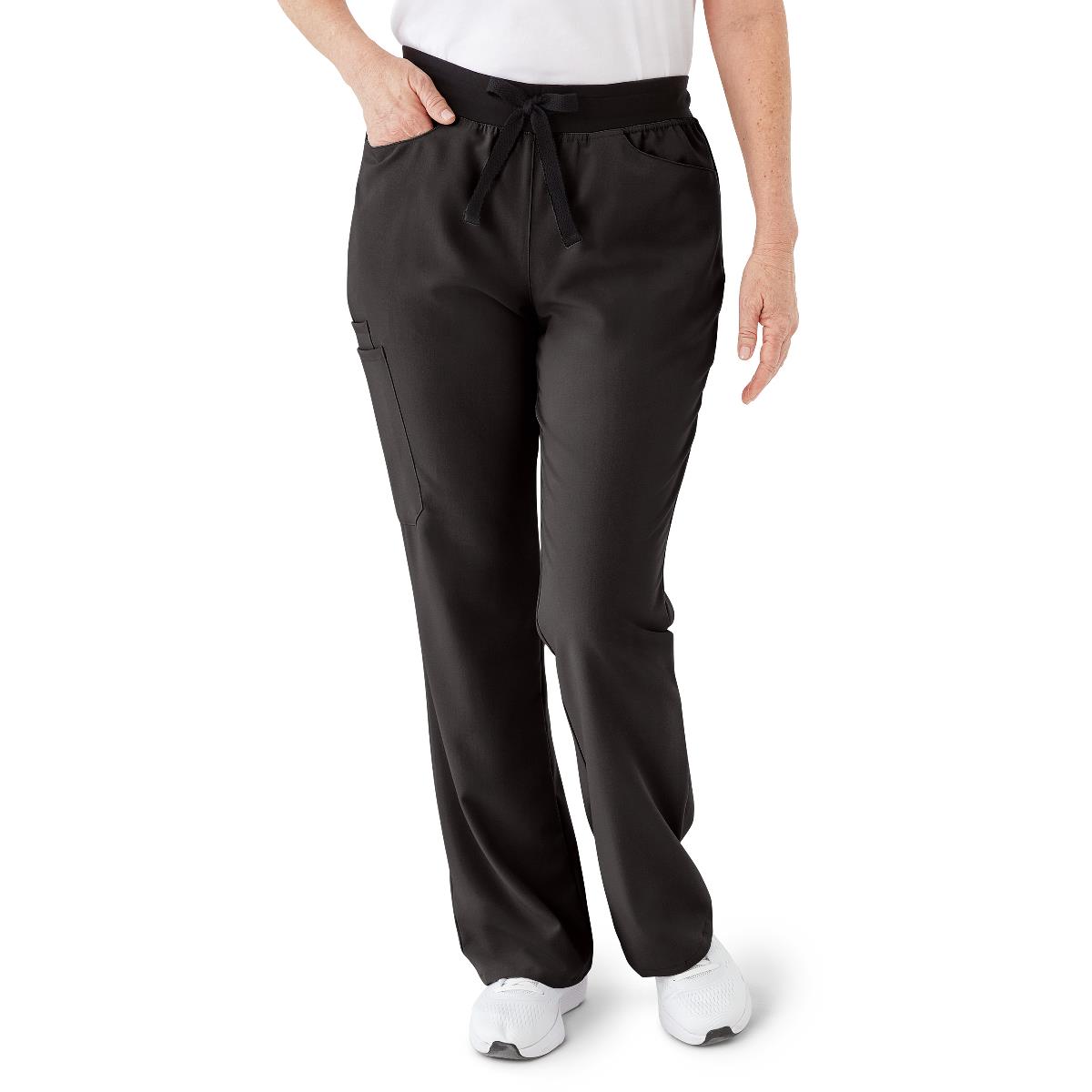 coastal-ave-womens-modern-bootcut-scrub-pants-with-cargo-pockets-black-size-xl-1-ea-4912blkxl_1