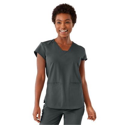 monroe-ave-womens-scrub-top-charcoal-xs-1-ea-4805chrxs_1