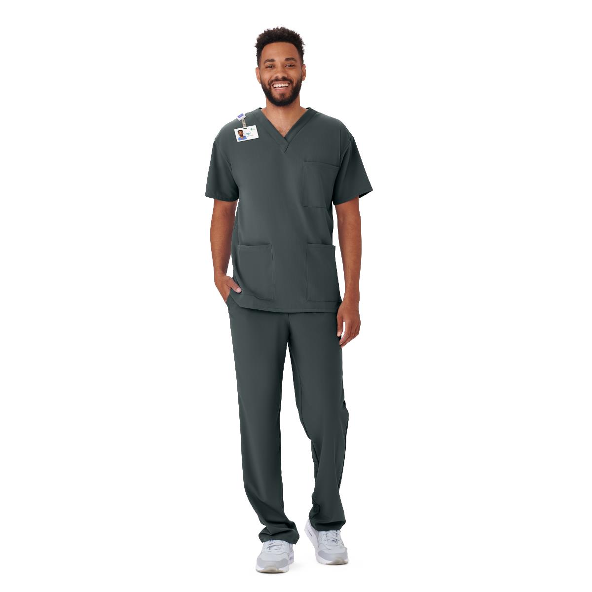 henderson-ave-unisex-scrub-top-with-3-pockets-charcoal-size-2xs-1-ea-4615chrxxs_1