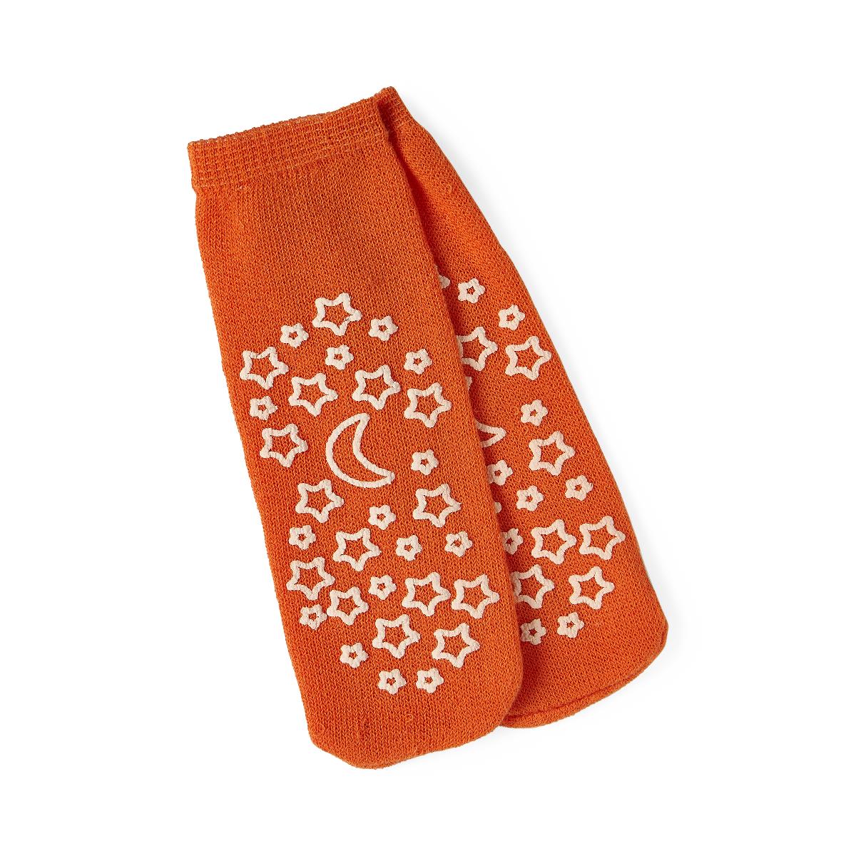 double-tread-patient-slippers-terry-inside-glow-in-the-dark-orange-child-1-ea-mdtdbltreadch_1