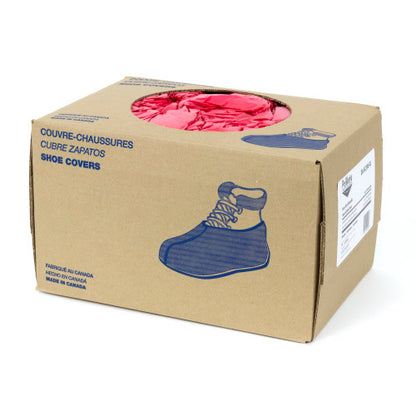 Safety Zone® Heavy Duty Waterproof Anti-Skid Shoe & Boot Covers, Red, 120/Box, 2 bxs/Case, X-Large (SZNDA-SC300-XL)