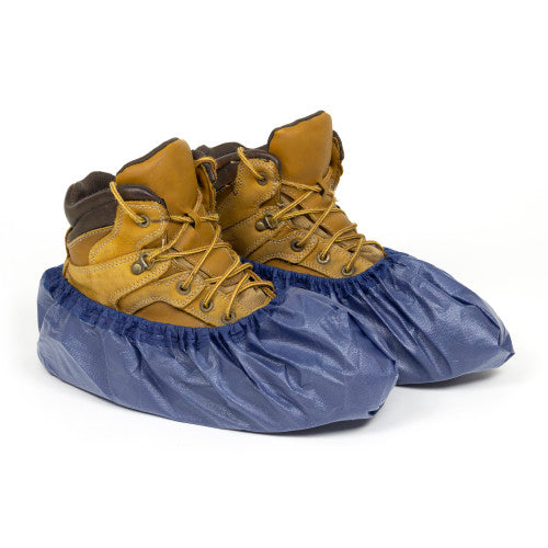 Safety Zone® Premium Waterproof Anti-Skid Shoe & Boot Covers, Dark Blue, 120/Box, 2 bxs/Case, X-Large (SZNDA-SC500-XL)