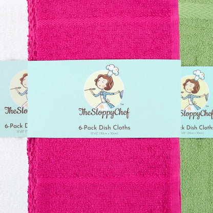 Arkwright Home® Sloppy Chef Dishcloth Assortment, 288/Case (DC-6PK-CS)