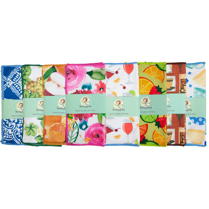Arkwright Home® Sloppy Chef Microfiber Printed Dishcloth 12x12 Assortment, Case of 288 (DC-6PK-MICRO-CS)
