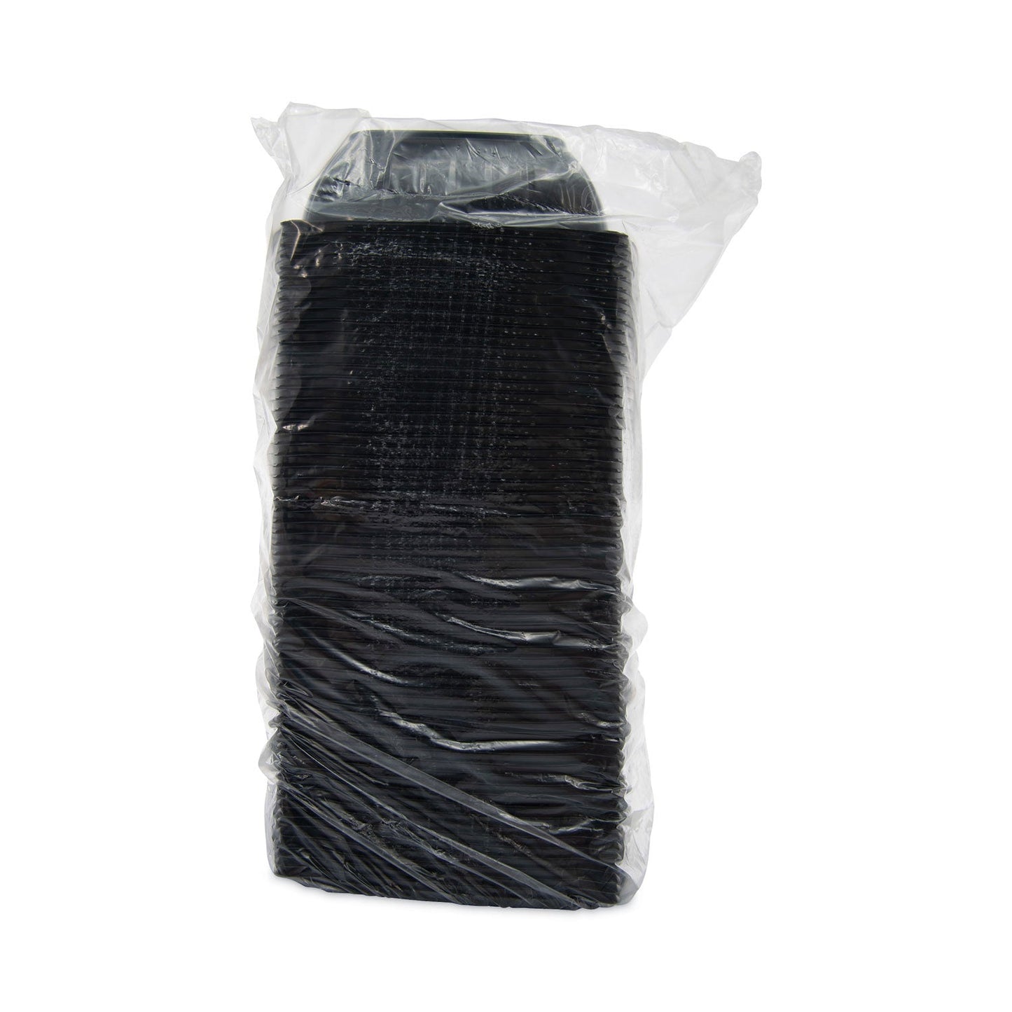 Dart PresentaBowls Pro Black Square Bowls, 48 oz, 8.5 x 8.5 x 2.6, Plastic, 63/Bag, 4 Bags/Carton (DCCB48SB)