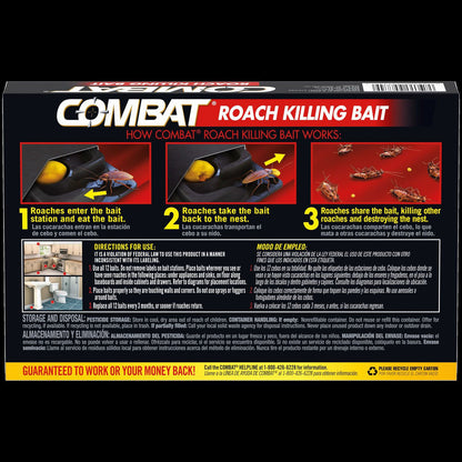 Combat Roach Bait Insecticide, 0.42 oz, 12/Pack, 10 Packs/Carton (DIA05701)