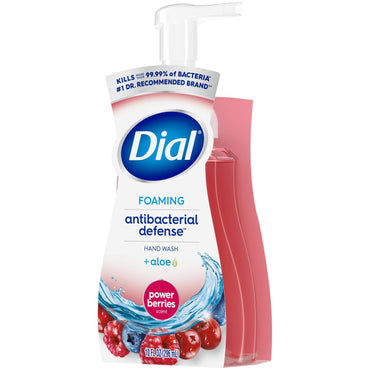 Dial Professional Antibacterial Foaming Hand Wash, Power Berries, 10 oz, 8/Carton (DIA34727)