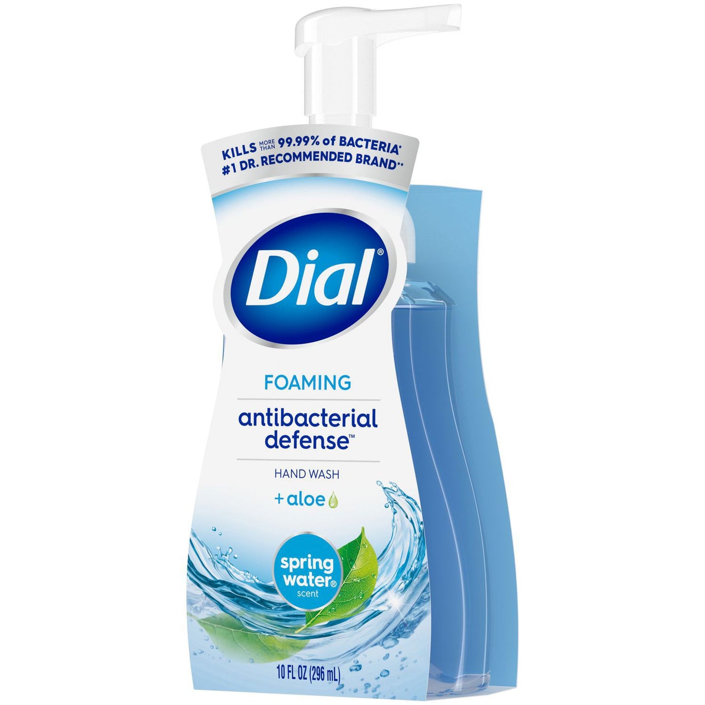 Dial Professional Antibacterial Foaming Hand Wash, Spring Water, 10 oz Pump Bottle, 8/Carton (DIA34739)