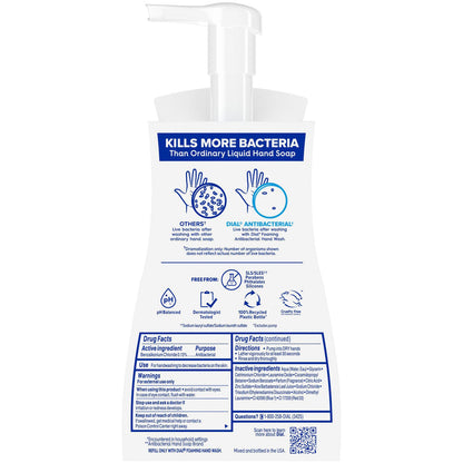 Dial Professional Antibacterial Foaming Hand Wash, Spring Water, 10 oz Pump Bottle, 8/Carton (DIA34739)