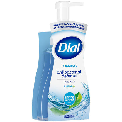 Dial Professional Antibacterial Foaming Hand Wash, Spring Water, 10 oz Pump Bottle, 8/Carton (DIA34739)