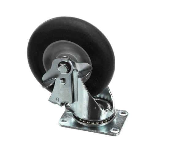Dinex Dxtsbp5Ssbrk Caster with Brake, 5 inches, Swivel Plate REPLACEMENT DINDX183015227 (DINDXTSBP5SSBRK)