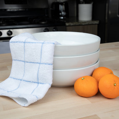 Arkwright Home® Cooks Linen Dishcloth 12x12 Blue, 12/Pack (DISH-BLUE)
