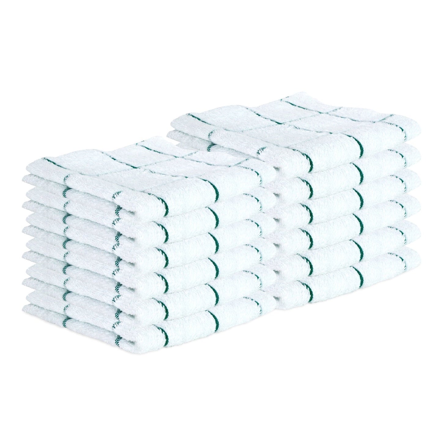 Hospeco® Cooks Linen Dishcloth 12x12 Green, 144/Case (HOSDISH-GREEN-CS)