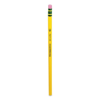 Dixon Tri-Write Triangular Pencil, HB  (#2), Black Lead, Yellow Barrel, 8/Pack (DIX13852)