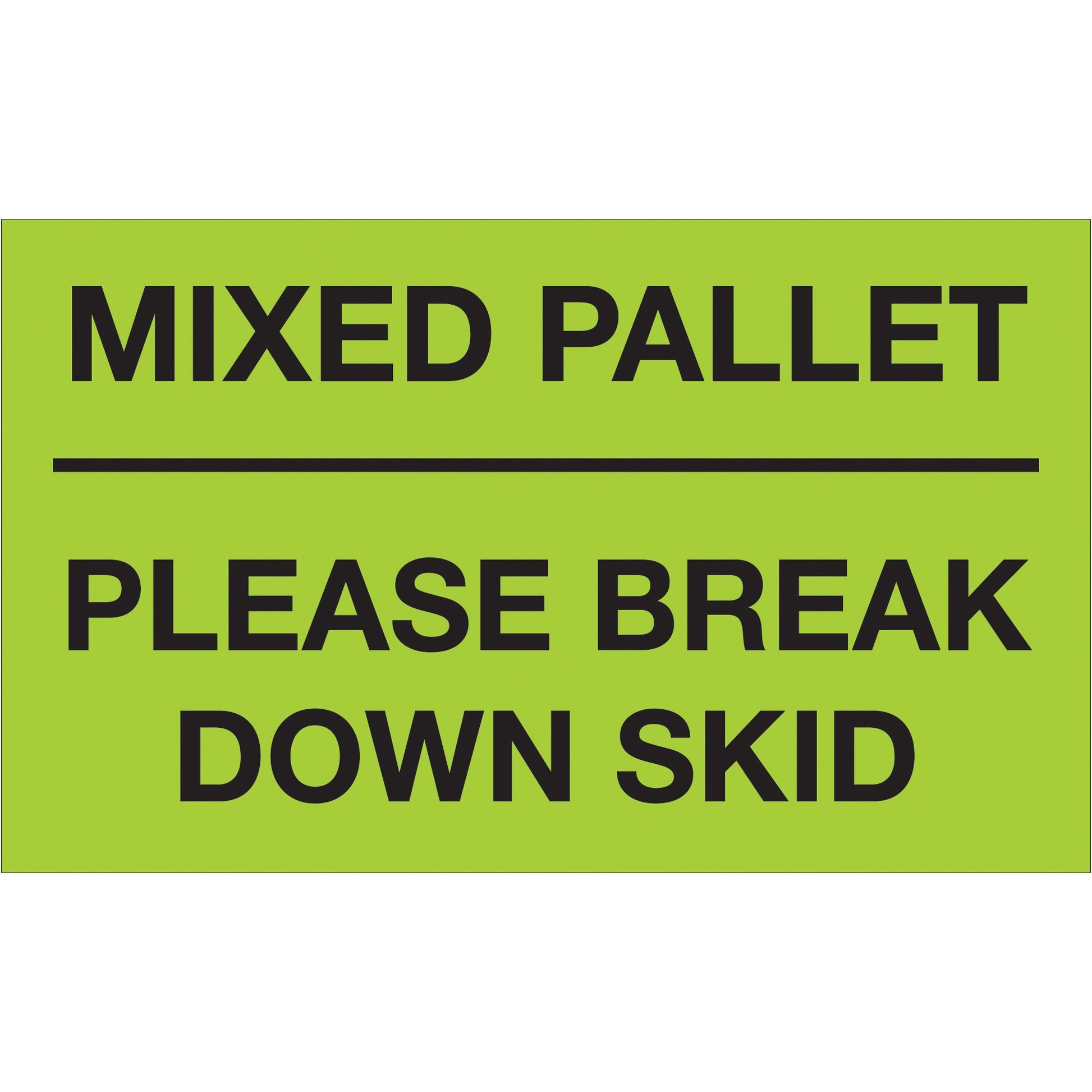tape-logic-r-3-x-5-mixed-pallet-please-break-down-skid-fluorescent-green-labels-dl1112_1