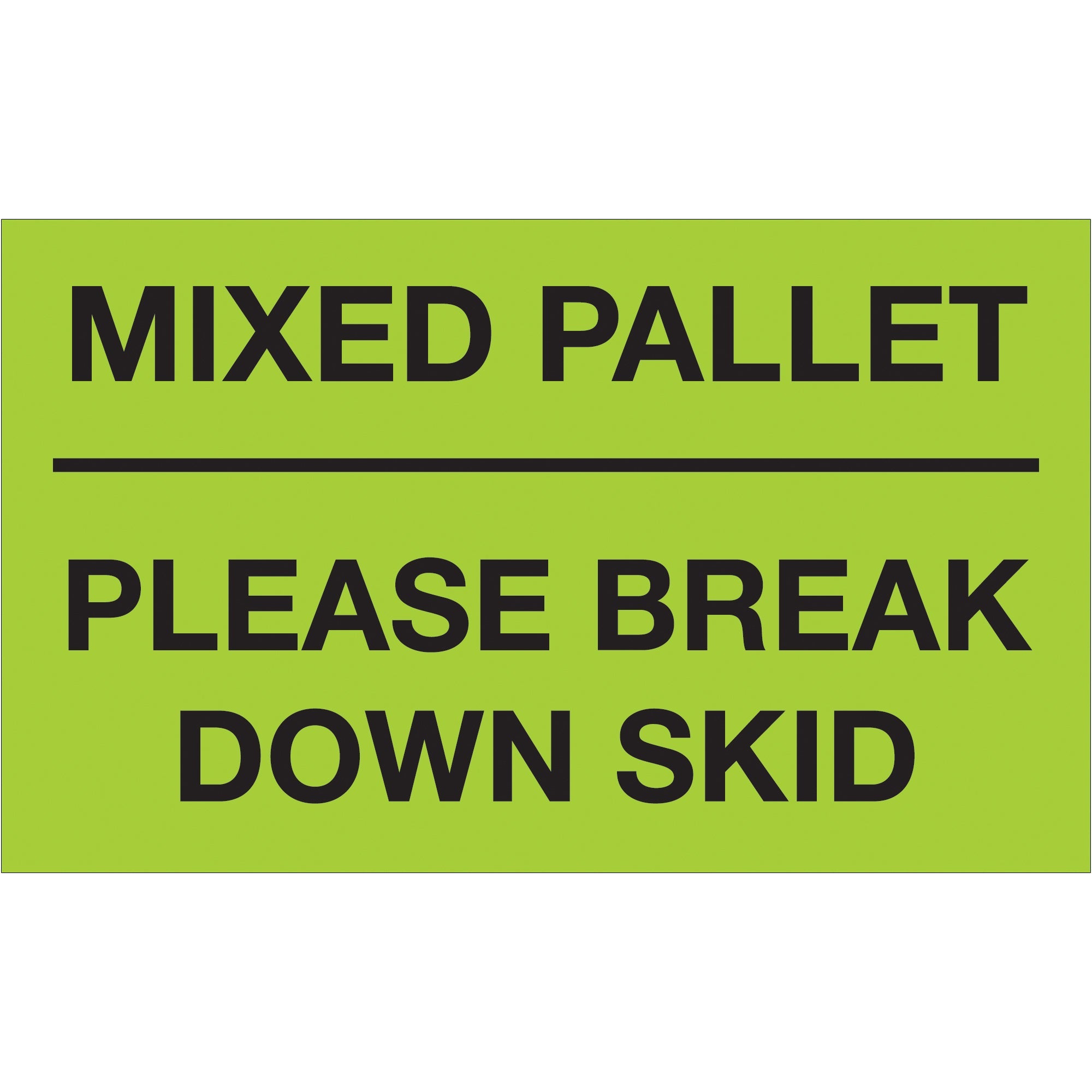 tape-logic-r-3-x-5-mixed-pallet-please-break-down-skid-fluorescent-green-labels-dl1112_1