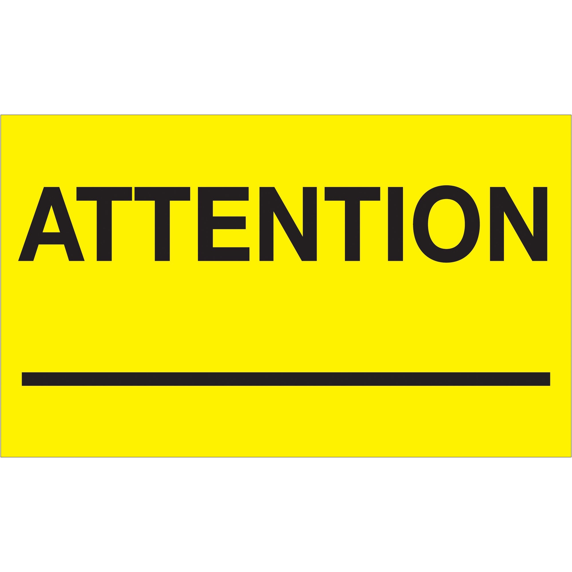 tape-logic-r-3-x-5-attention-fluorescent-yellow-labels-dl1125_1