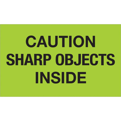 tape-logic-r-3-x-5-caution-sharp-objects-inside-fluorescent-green-labels-dl1126_1
