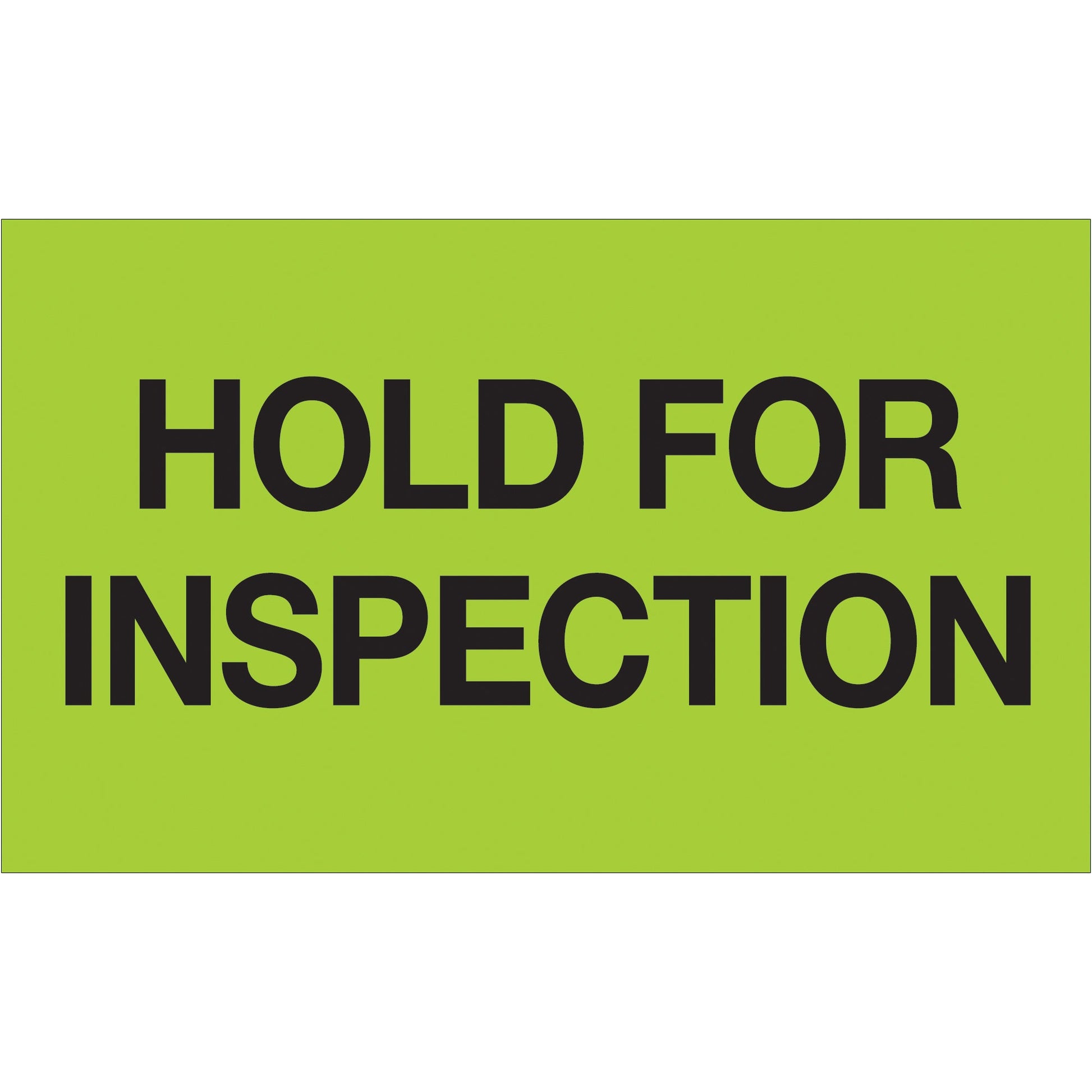 tape-logic-r-3-x-5-hold-for-inspection-fluorescent-green-labels-dl1222_1