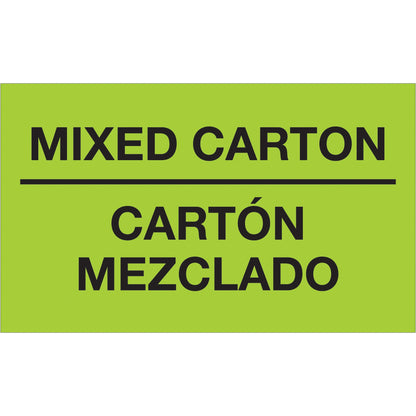tape-logic-r-3-x-5-mixed-carton-carton-mezclado-fluorescent-green-bilingual-labels-dl1319_1