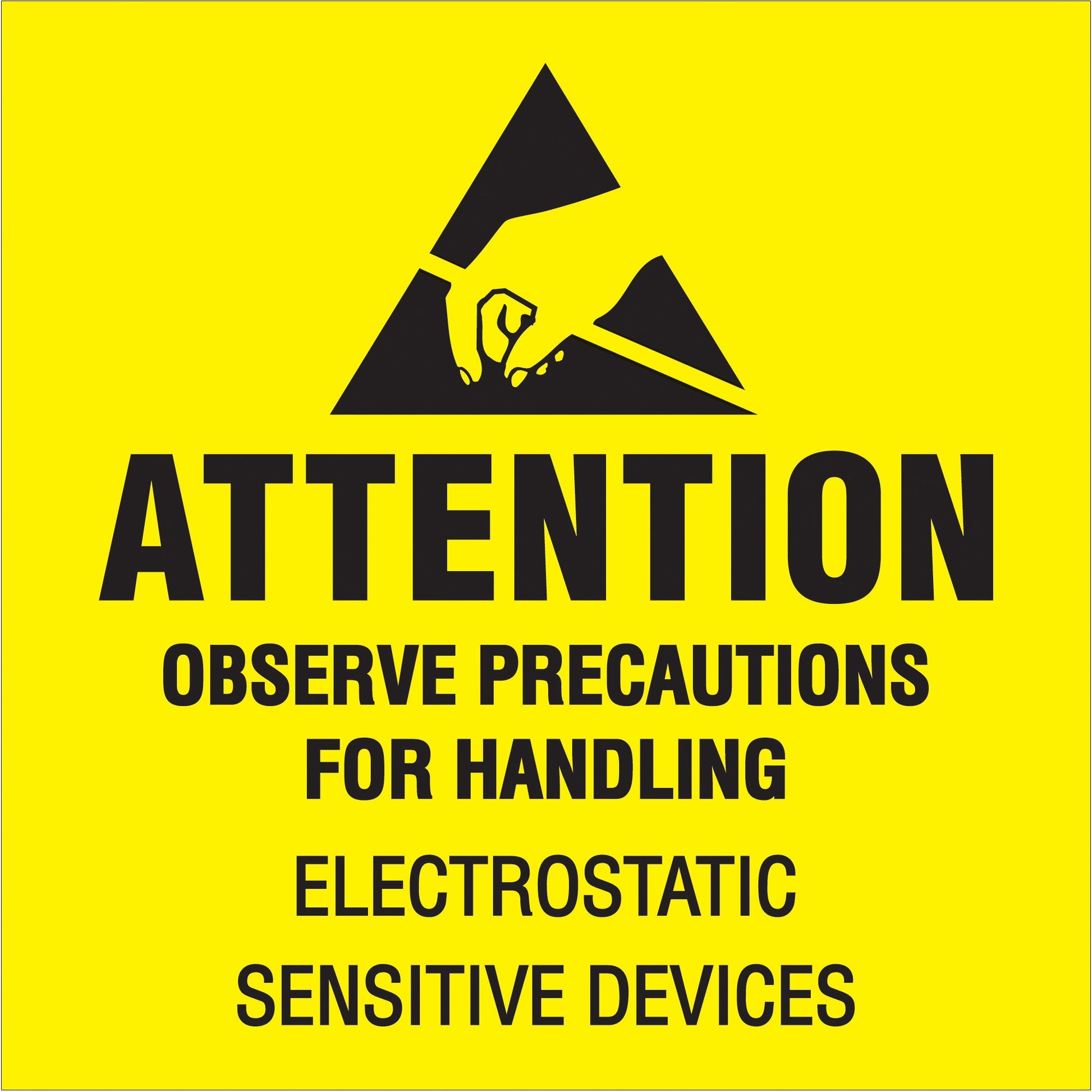 tape-logic-r-2-x-2-attention-observe-precautions-fluorescent-yellow-labels-dl1369_1
