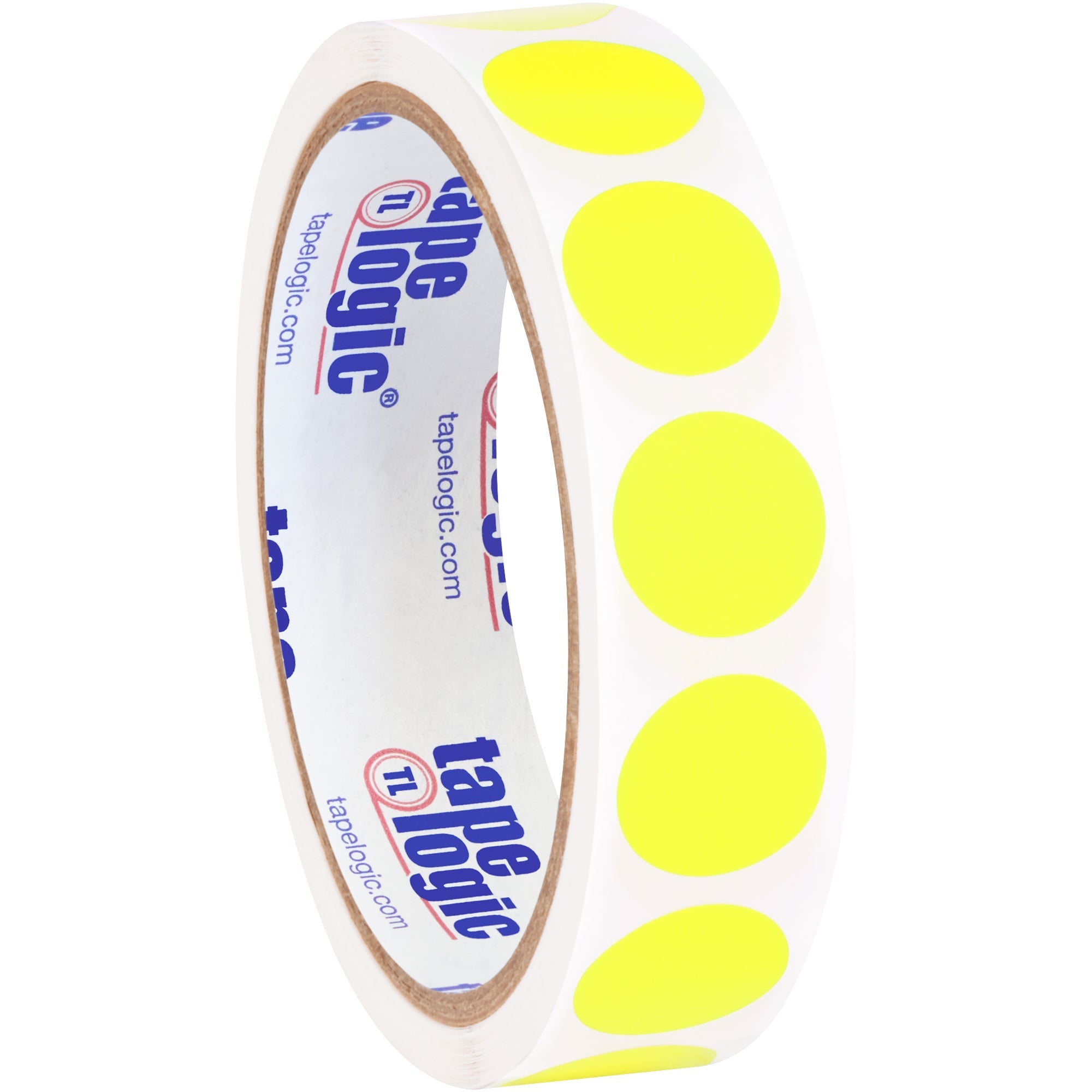 tape-logic-r-3-4-circles-fluorescent-yellow-removable-labels-dl1388fy_1
