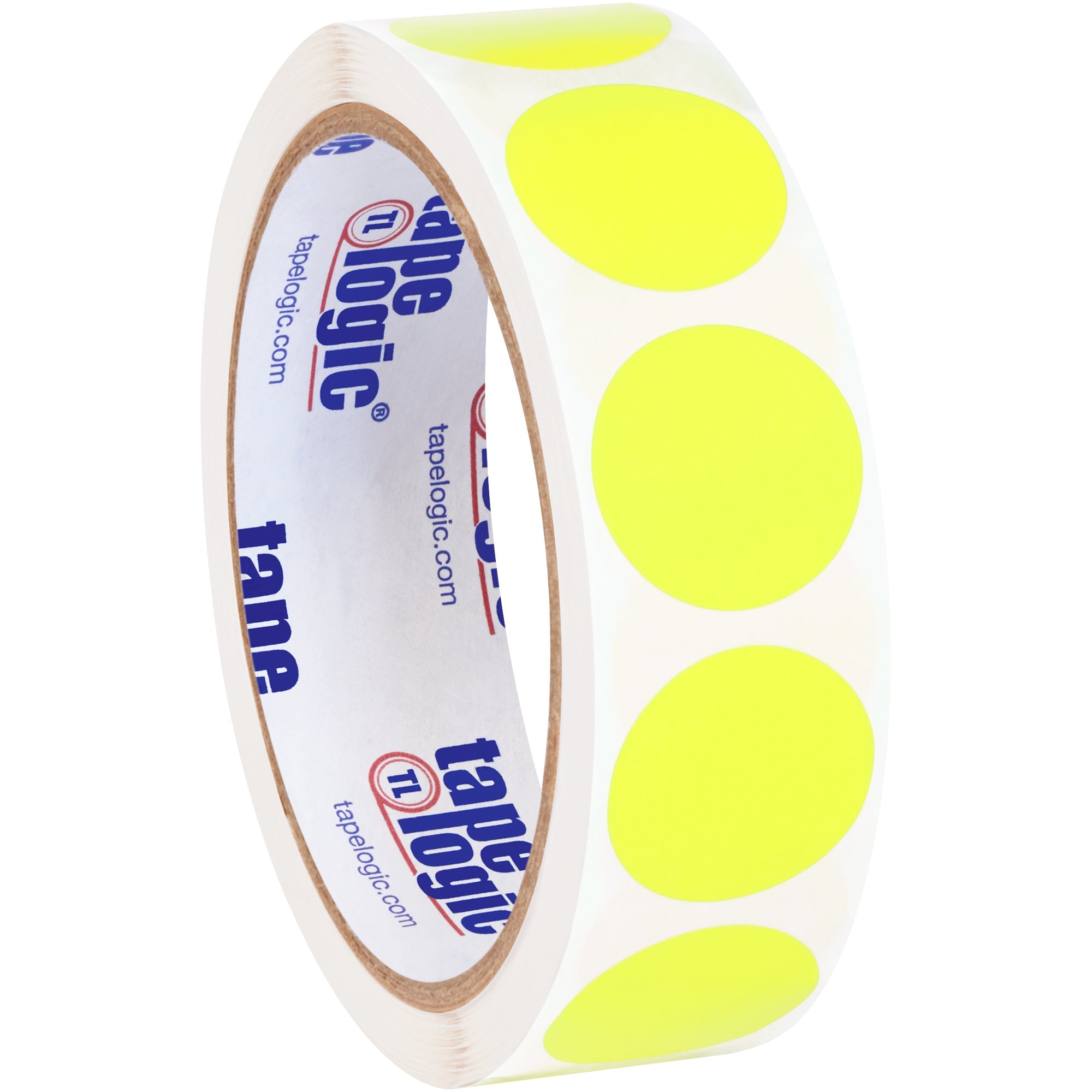 tape-logic-r-1-circles-fluorescent-yellow-removable-labels-dl1389fy_1