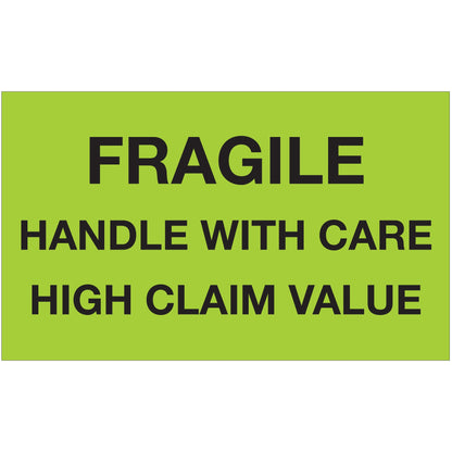tape-logic-r-3-x-5-fragile-handle-with-care-high-claim-value-fluorescent-green-labels-dl1641_1