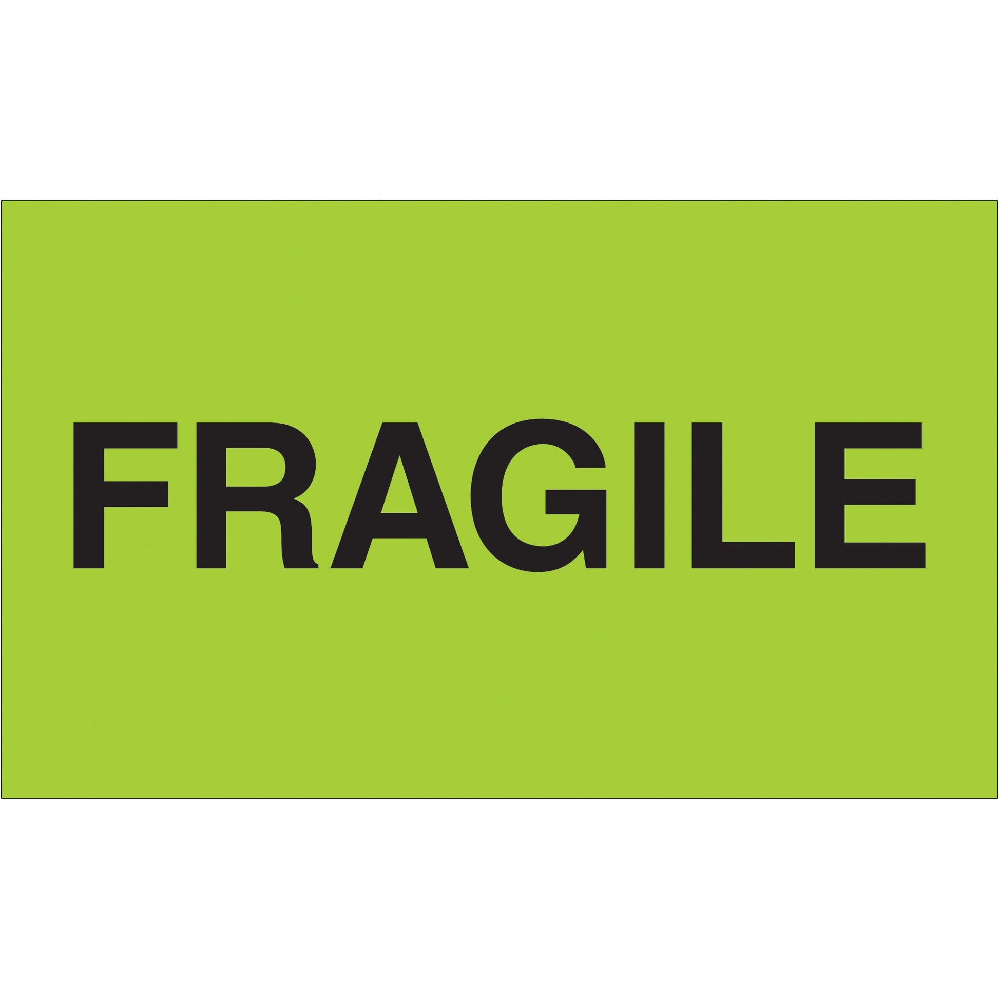 tape-logic-r-3-x-5-fragile-fluorescent-green-labels-dl2421_1