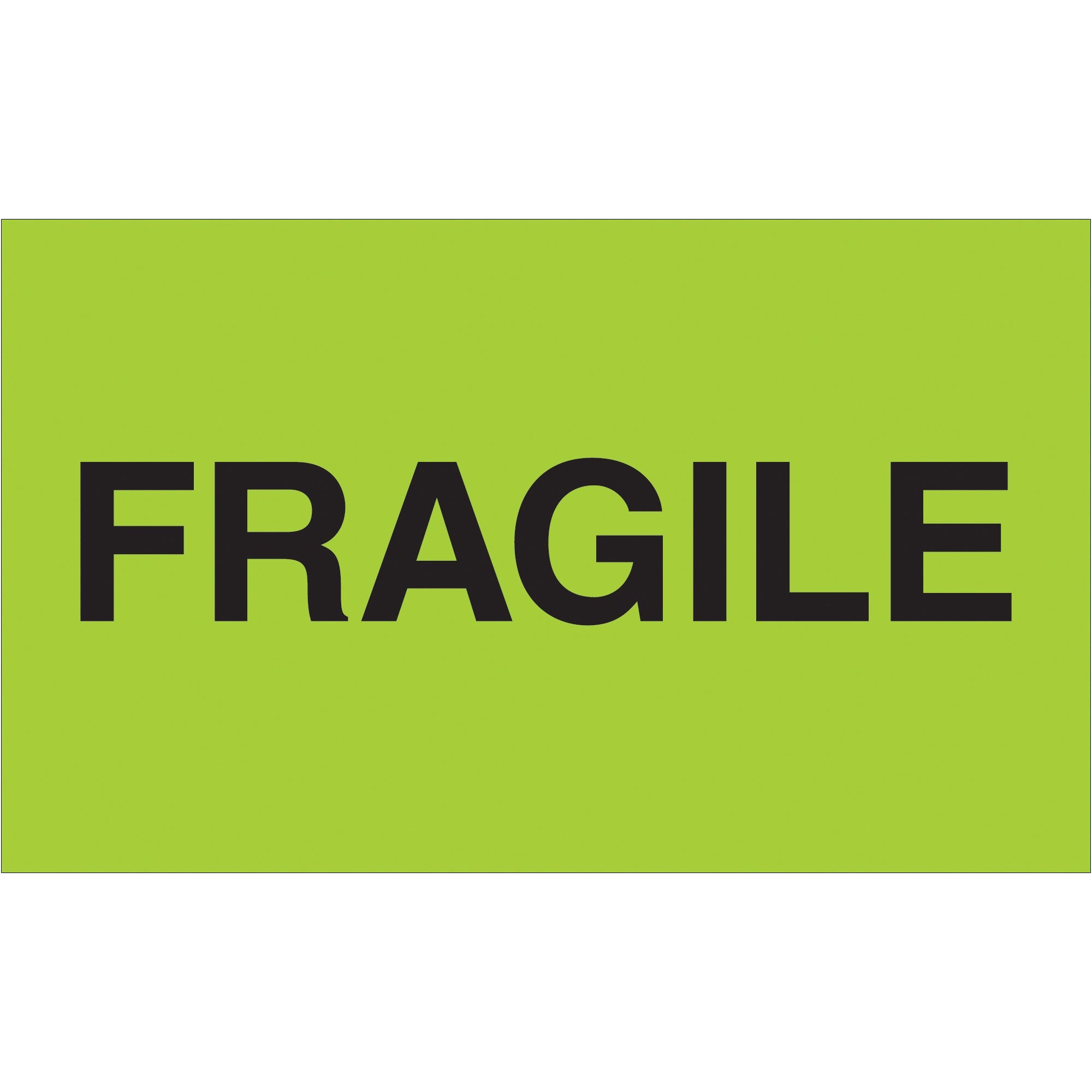 tape-logic-r-3-x-5-fragile-fluorescent-green-labels-dl2421_1