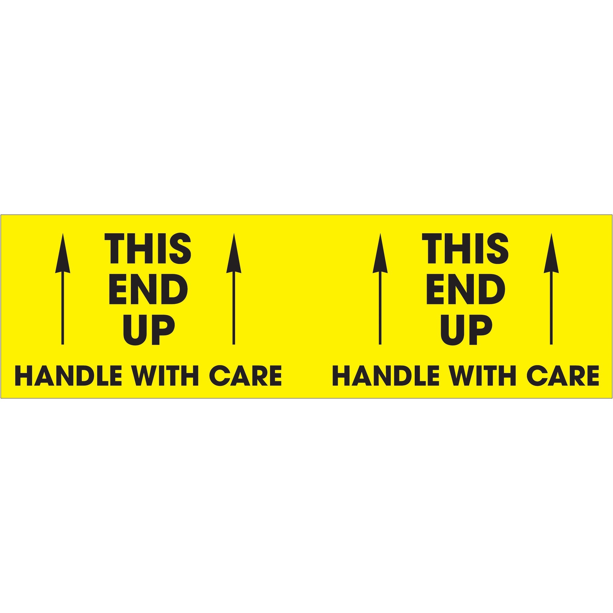 tape-logic-r-3-x-10-this-end-up-handle-with-care-fluorescent-yellow-labels-dl3151_1