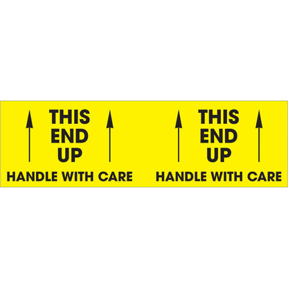 tape-logic-r-3-x-10-this-end-up-handle-with-care-fluorescent-yellow-labels-dl3151_1