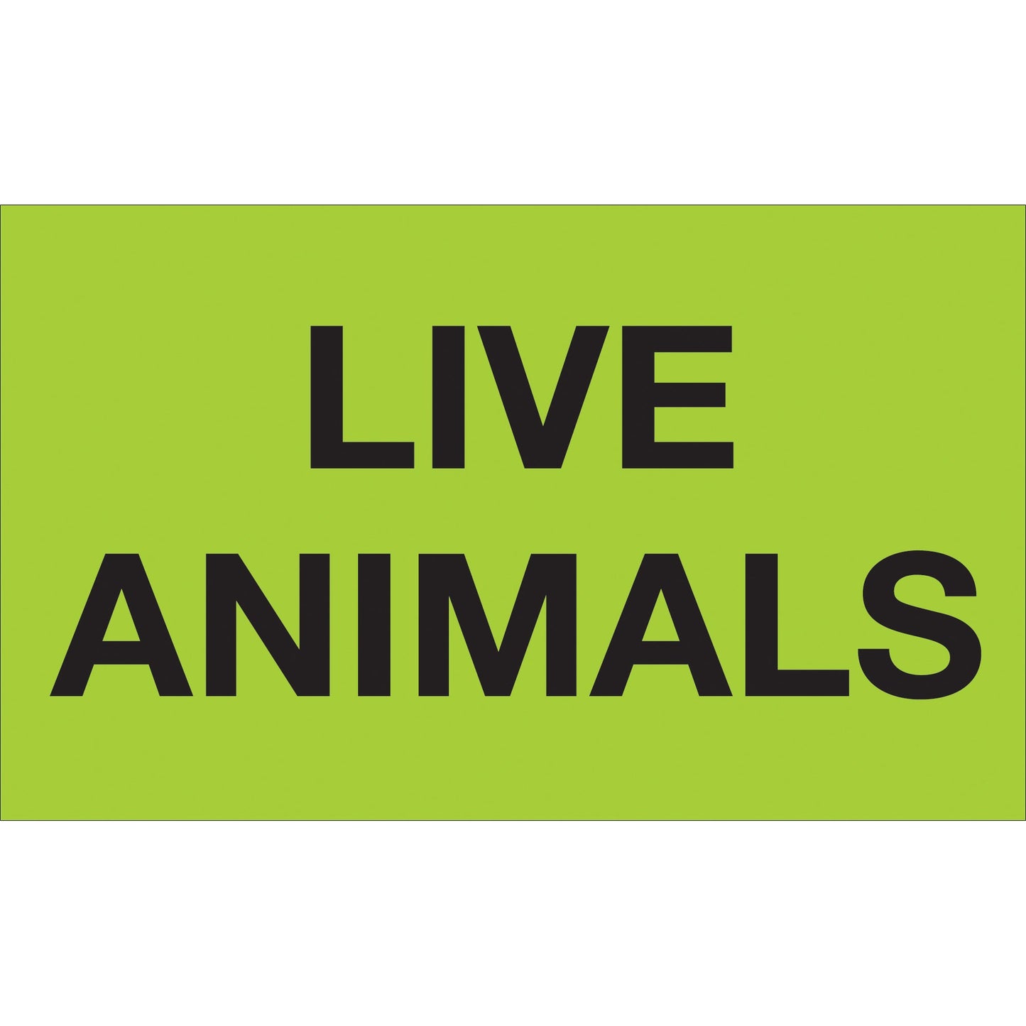 tape-logic-r-3-x-5-live-animals-fluorescent-green-labels-dl3411_1
