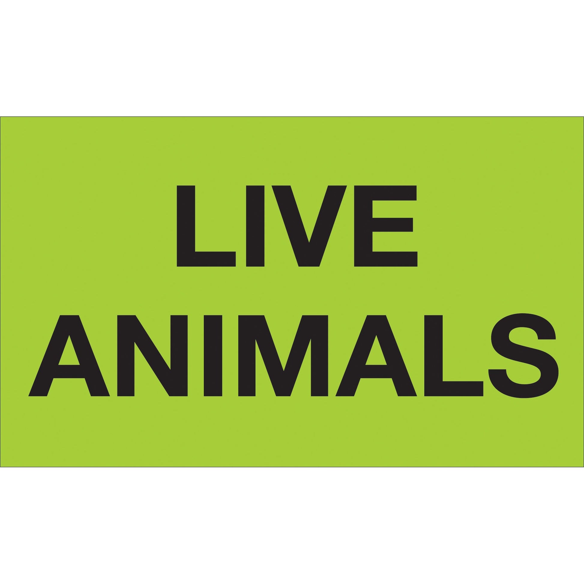 tape-logic-r-3-x-5-live-animals-fluorescent-green-labels-dl3411_1