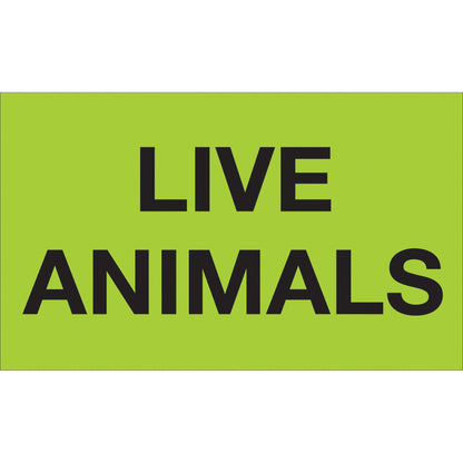 tape-logic-r-3-x-5-live-animals-fluorescent-green-labels-dl3411_1