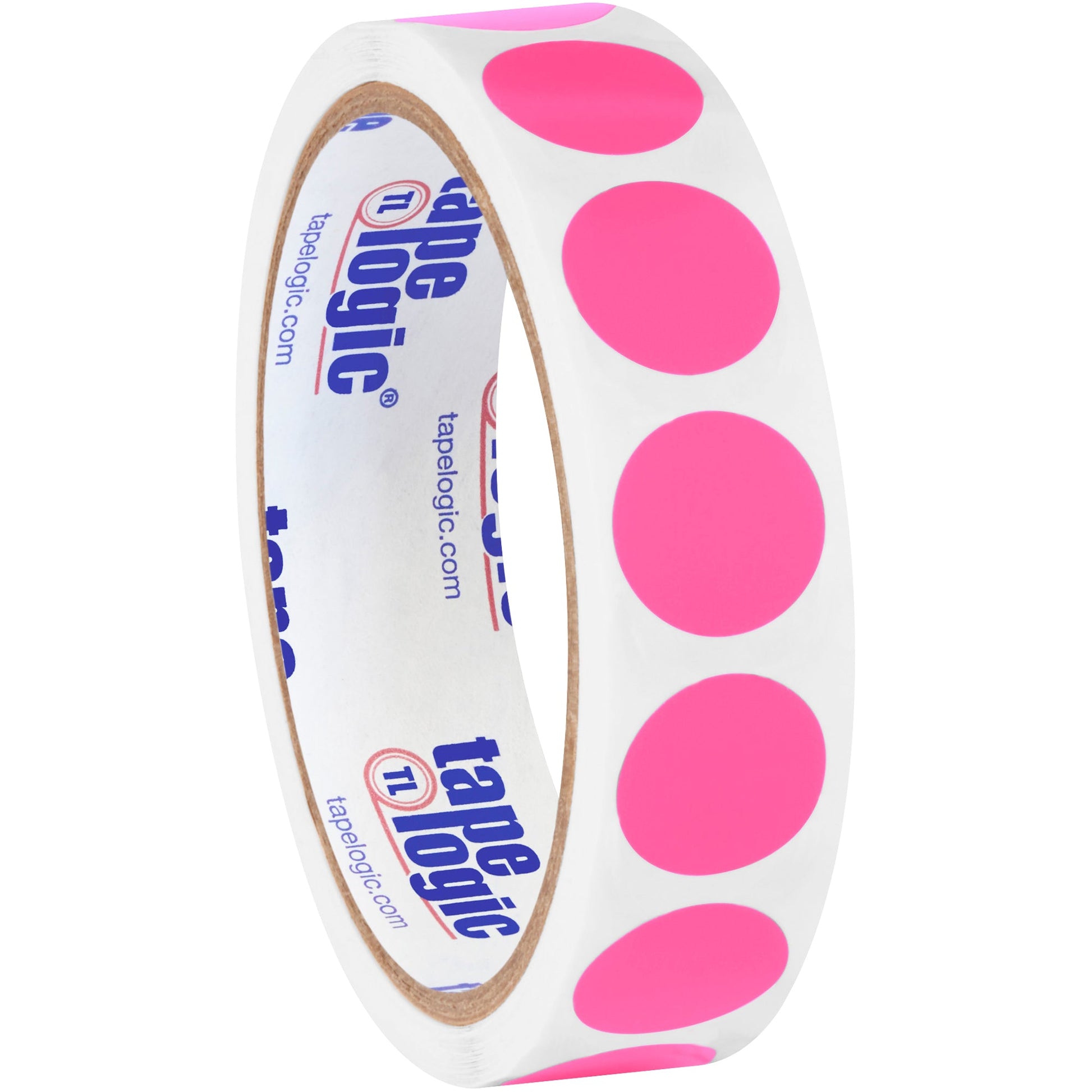 tape-logic-r-3-4-fluorescent-pink-inventory-circle-labels-dl610k_1
