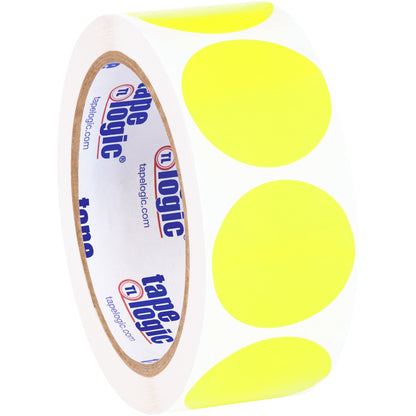 tape-logic-r-1-1-2-fluorescent-yellow-inventory-circle-labels-dl612l_1