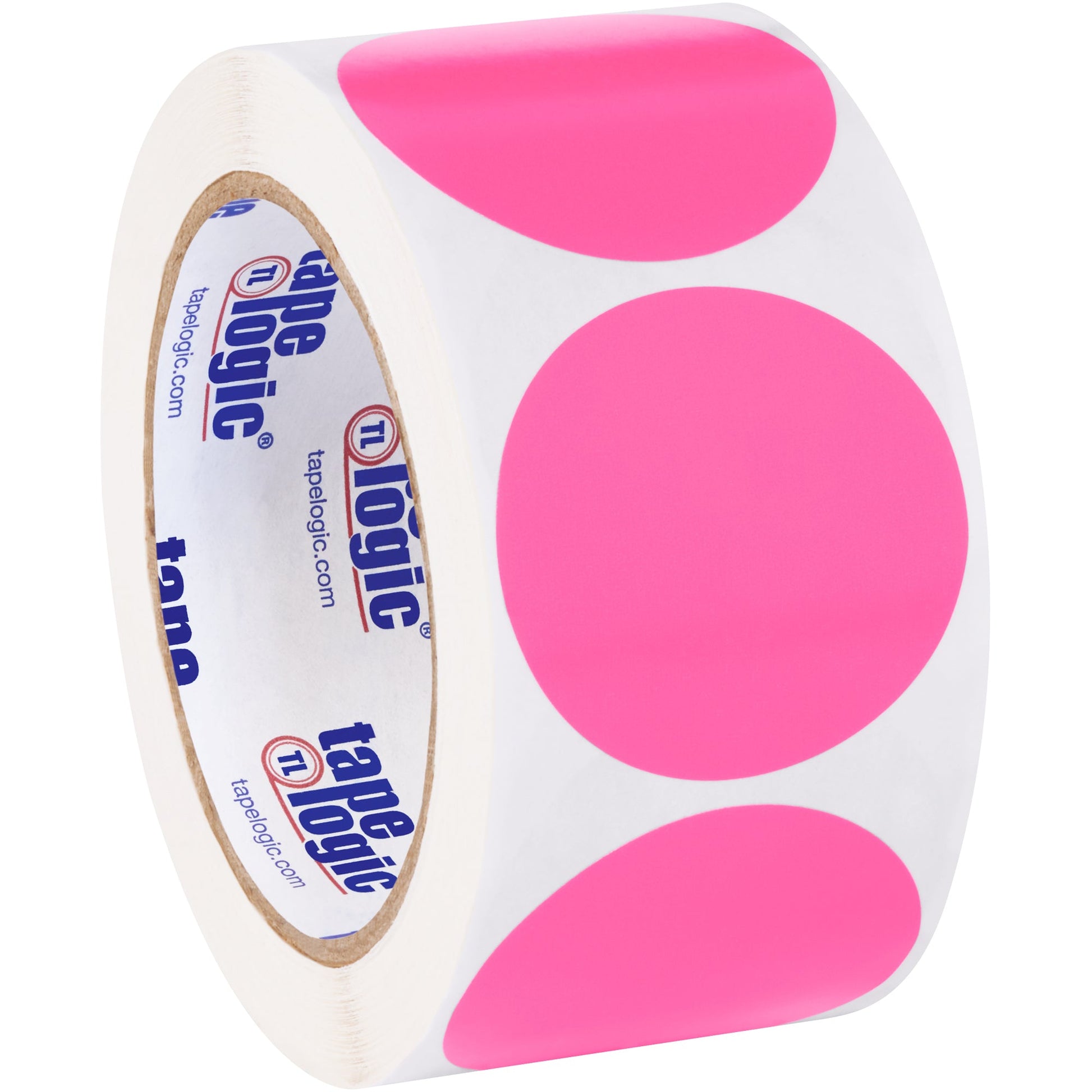 tape-logic-r-2-fluorescent-pink-inventory-circle-labels-dl613k_1
