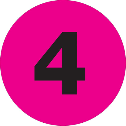 tape-logic-r-1-circle-4-fluorescent-pink-number-labels-dl6754_1
