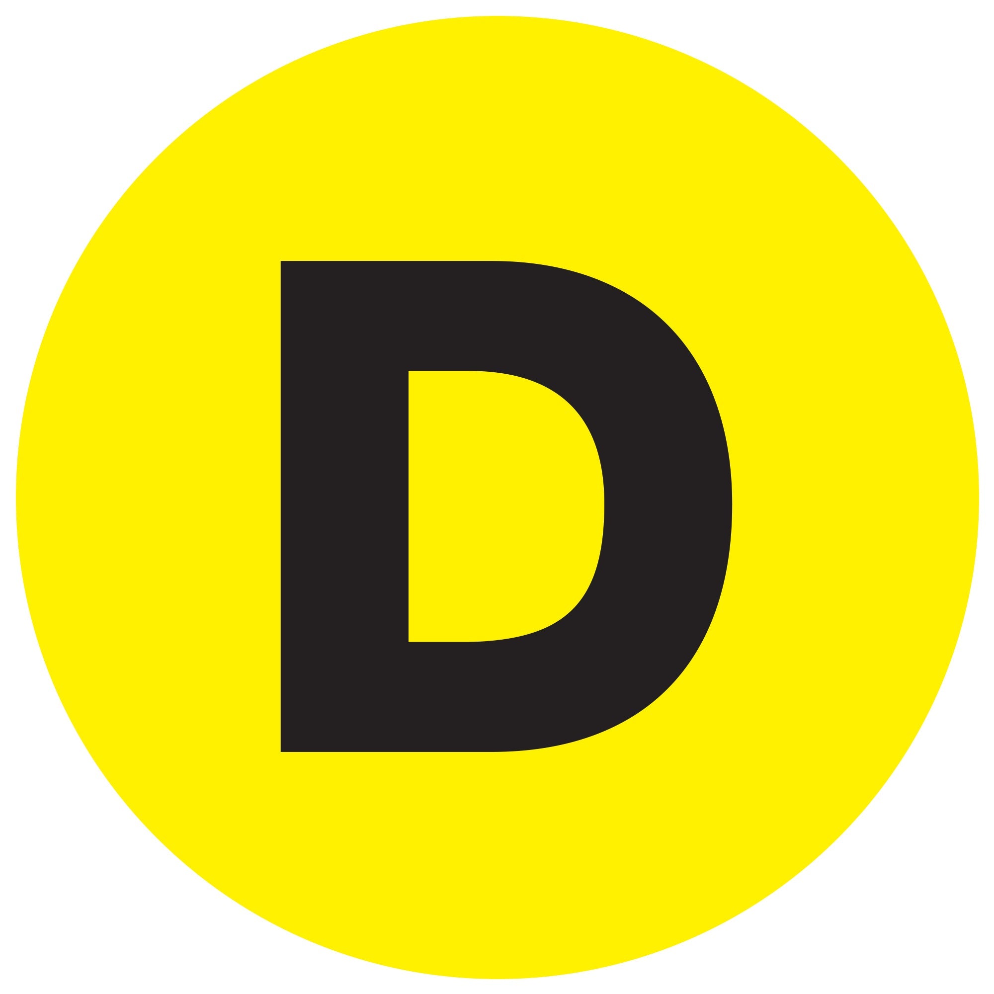 tape-logic-r-2-circle-d-fluorescent-yellow-letter-labels-dl7007_1