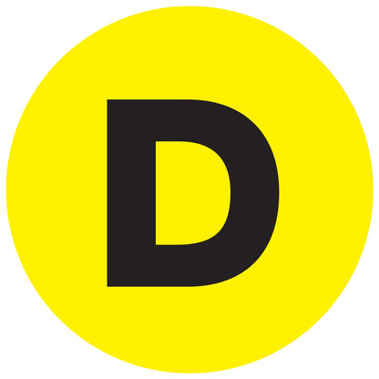 tape-logic-r-2-circle-d-fluorescent-yellow-letter-labels-dl7007_1