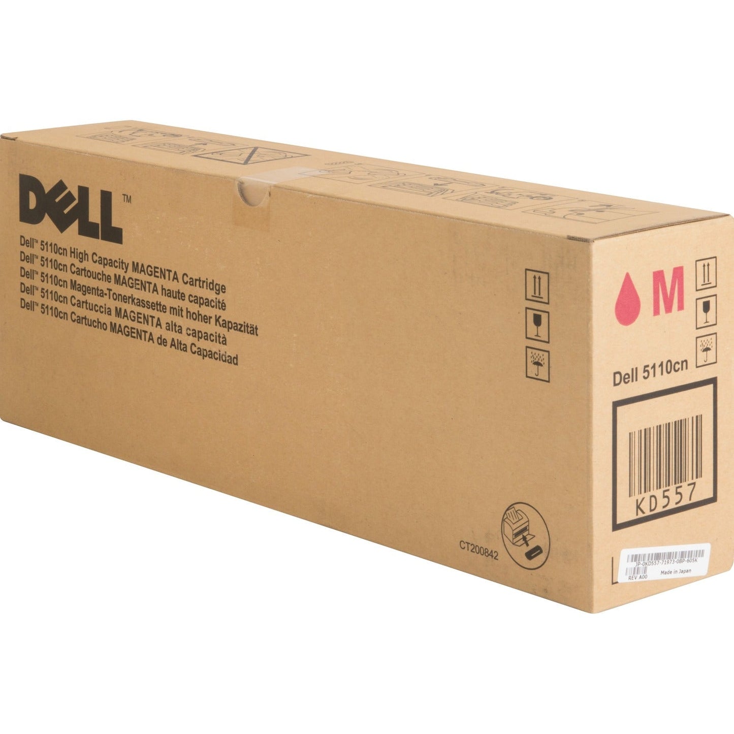 Dell Toner Cartridge for 5110, 12,000 Page High Yield, Magenta (DLLKD557)