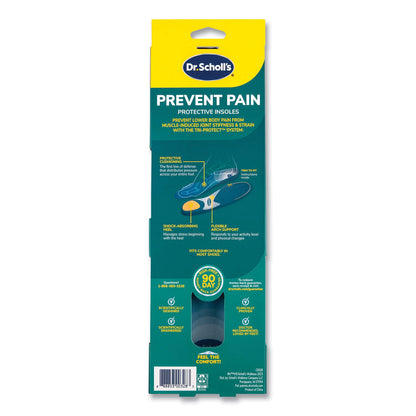 Dr. Scholl's Prevent Pain Protective Insoles for Men, Men's Size 8 to 14, Blue (DSC00328)